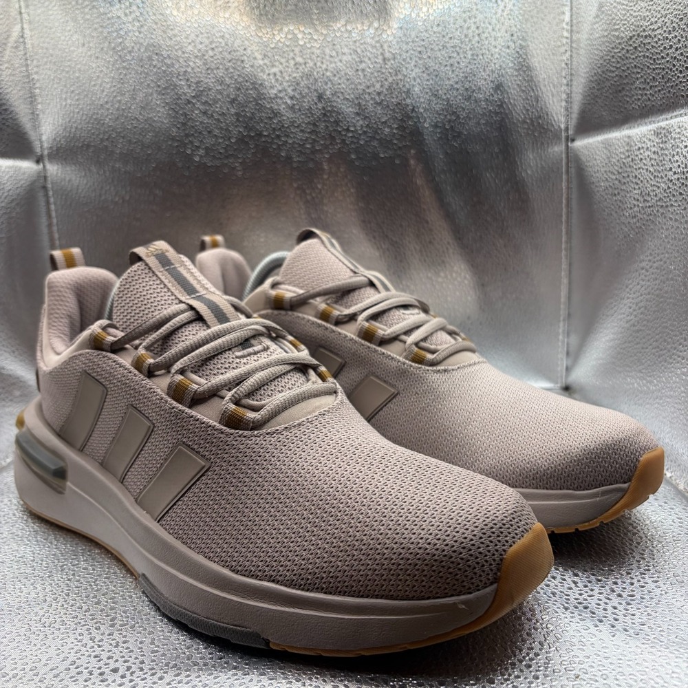 Size 8.5 Adidas Racer TR23 Beige Khaki‎ Gray Charcoal Mens Running Shoes IH2329